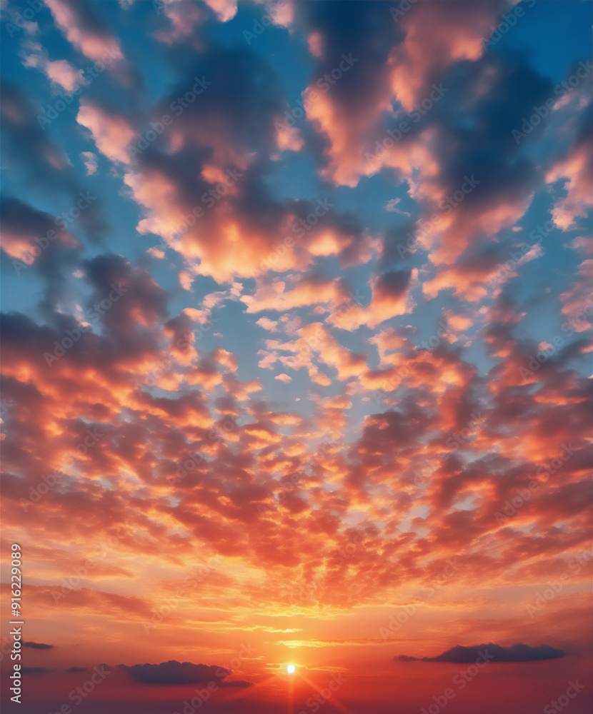 Sunset sky with beautiful dramatic clouds version 90 Sunset sky with beautiful dramatic clouds version 90