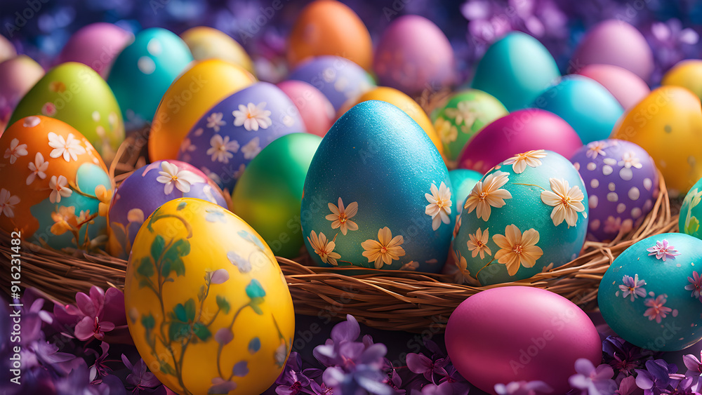 Easter eggs in Easter Day Easter eggs in Easter Day
