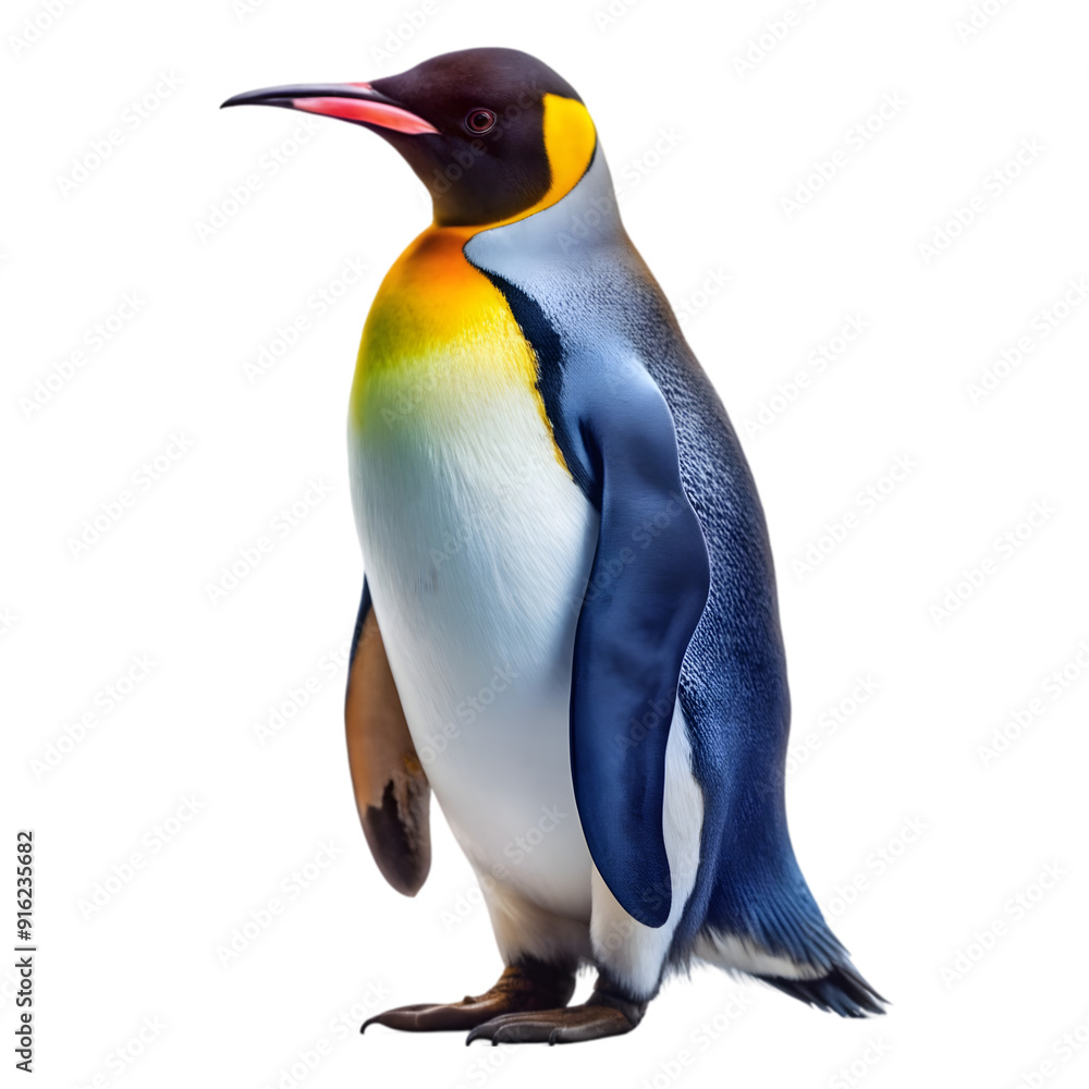 Obraz premium A penguin standing on transparent background