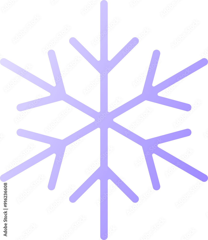 Snow flake icon gradient illustration Snow flake icon gradient illustration