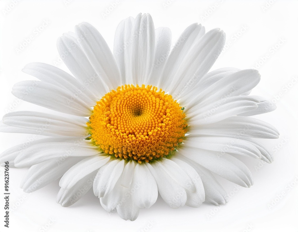 Fototapeta premium chamomile isolated on white background, full depth of field