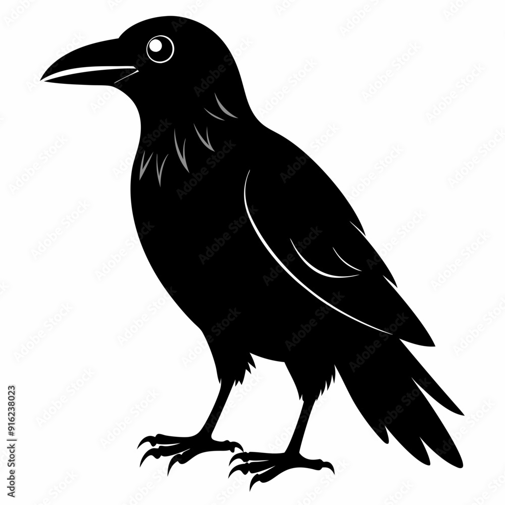 Crow isolated on white background, crow vector illustration, bird on a branch vector art, crow silhouette, bird vector icon, peacock on a branch line art, eps, raven on a branch cartoon Crow isolated on white background, crow vector illustration, bird on a branch vector art, crow silhouette, bird vector icon, peacock on a branch line art, eps, raven on a branch cartoon