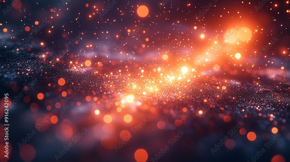 Obraz premium 2024 New Year Celebration Banner with Sparkles, Festive and Joyful - Generative AI
