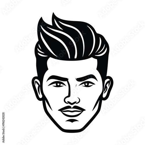 Cartoon vector portraits of smiling people