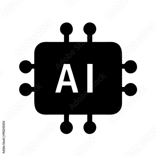 Motherboard AI Pictogram 