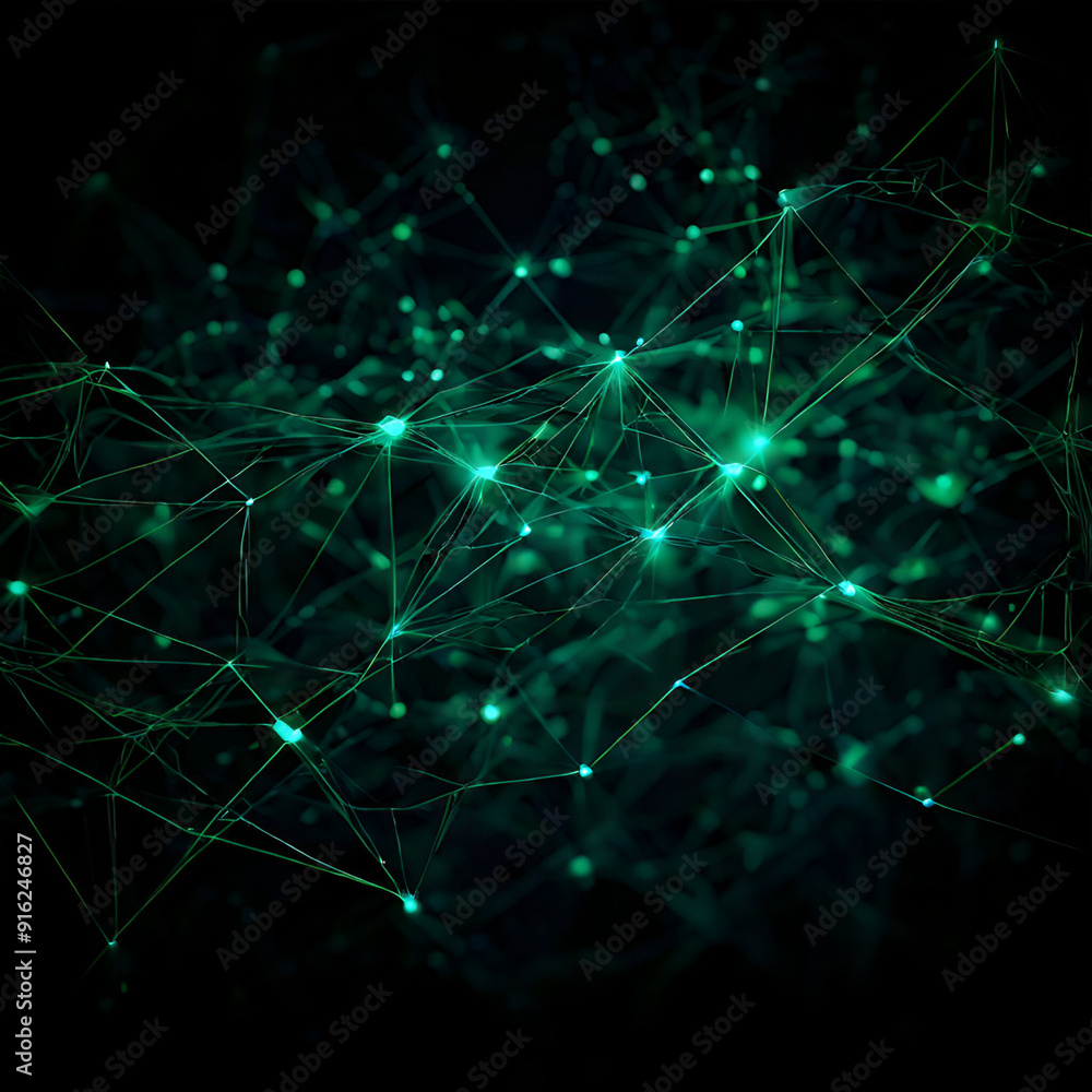 green Abstract Digital Connections with Data and Blockchain Technology. Abstrackt Background and Wallpaper green Abstract Digital Connections with Data and Blockchain Technology. Abstrackt Background and Wallpaper