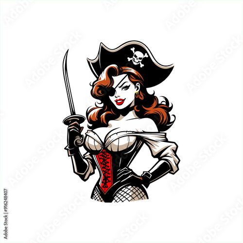 pirates carribean woman pinup girl