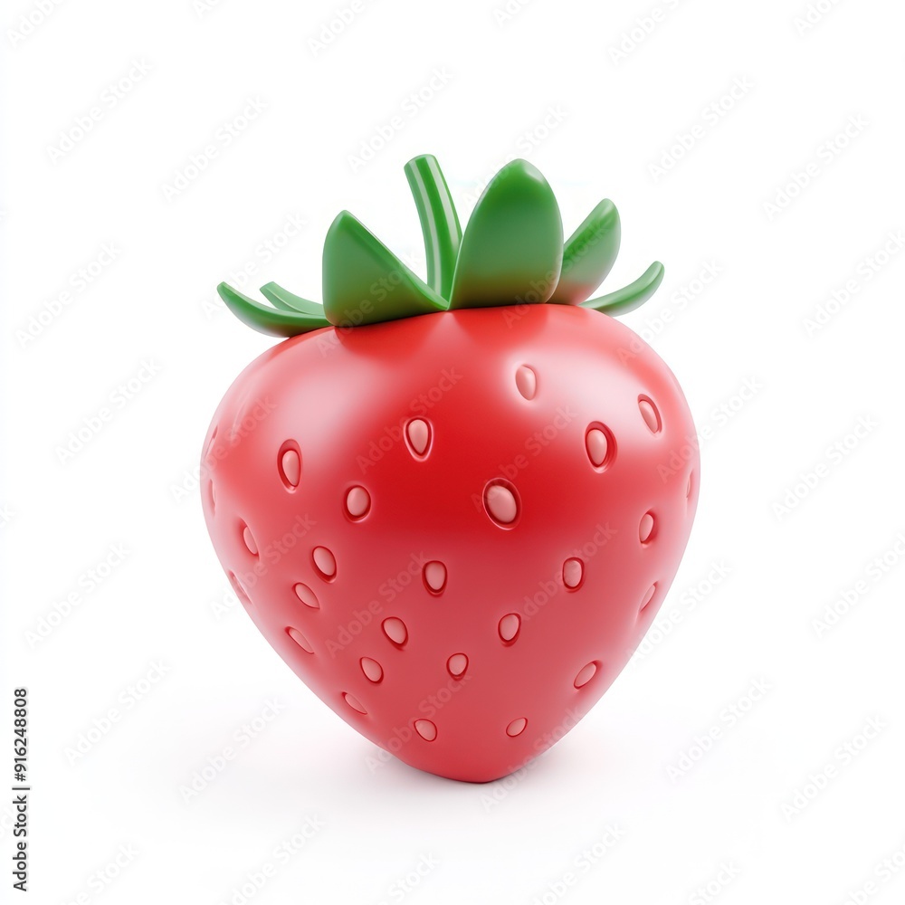 A Single Red Strawberry A Single Red Strawberry