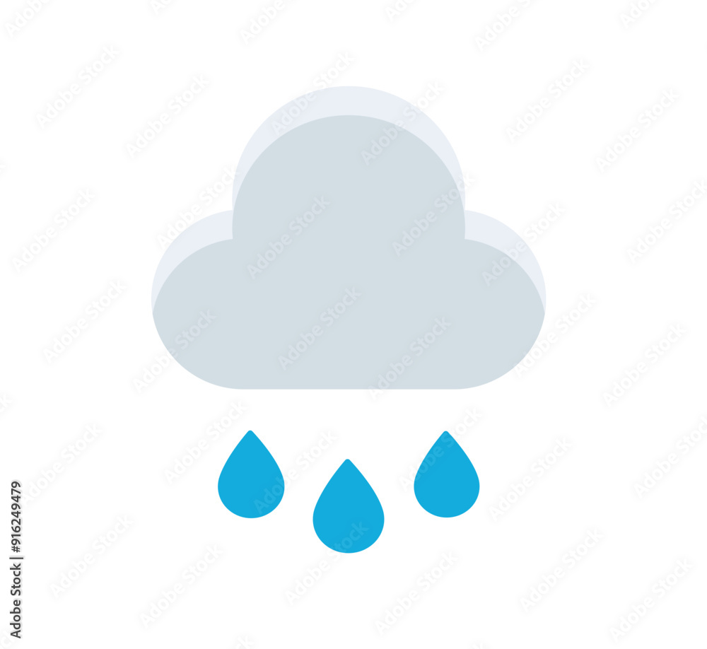cloud with water drop cloud with water drop