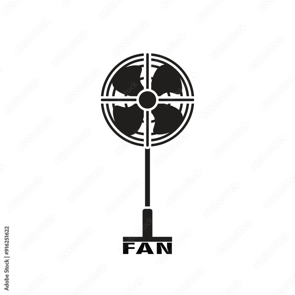 Obraz premium fan isolated on white background