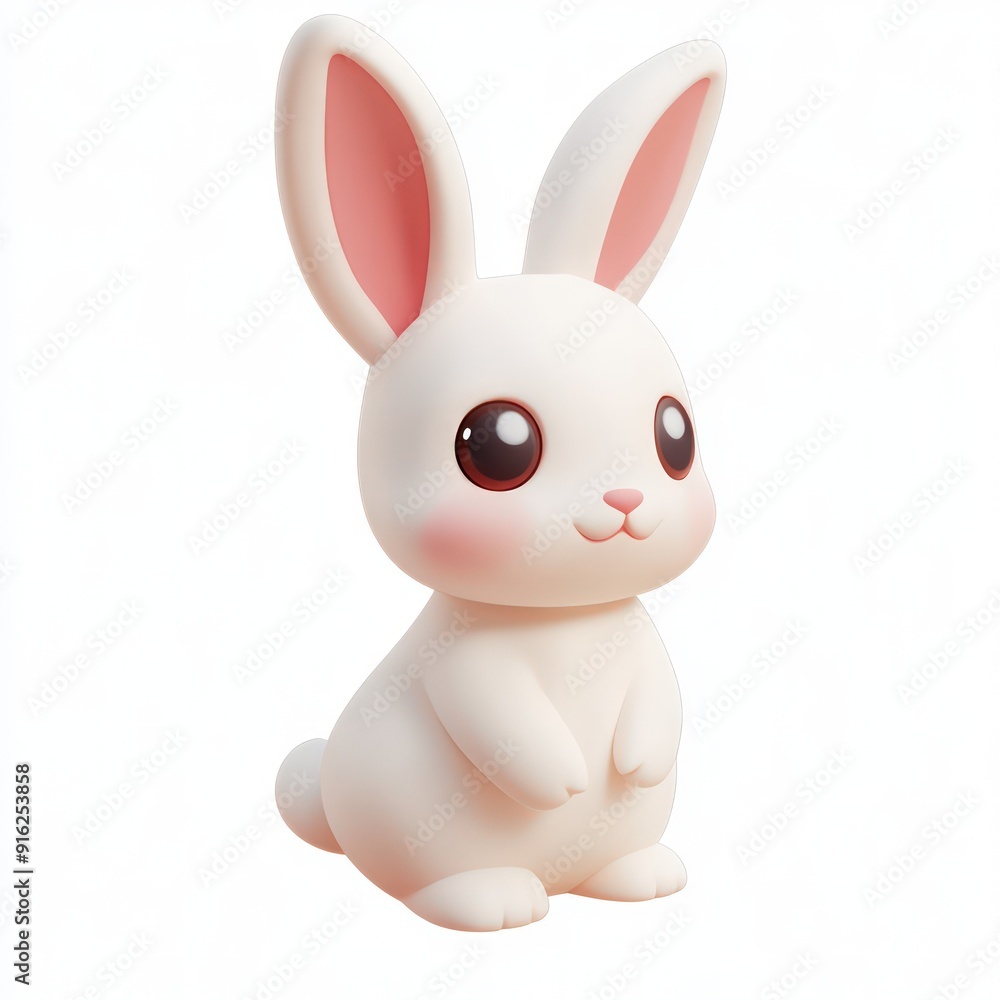 Cute 3D Rabbit Illustration Cute 3D Rabbit Illustration