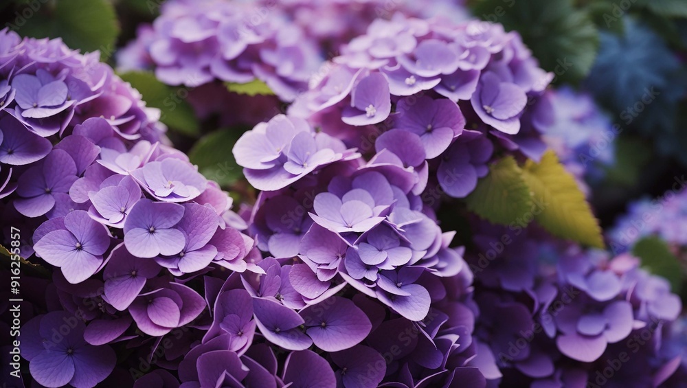 purple hydrangea flowers. purple hydrangea flowers.