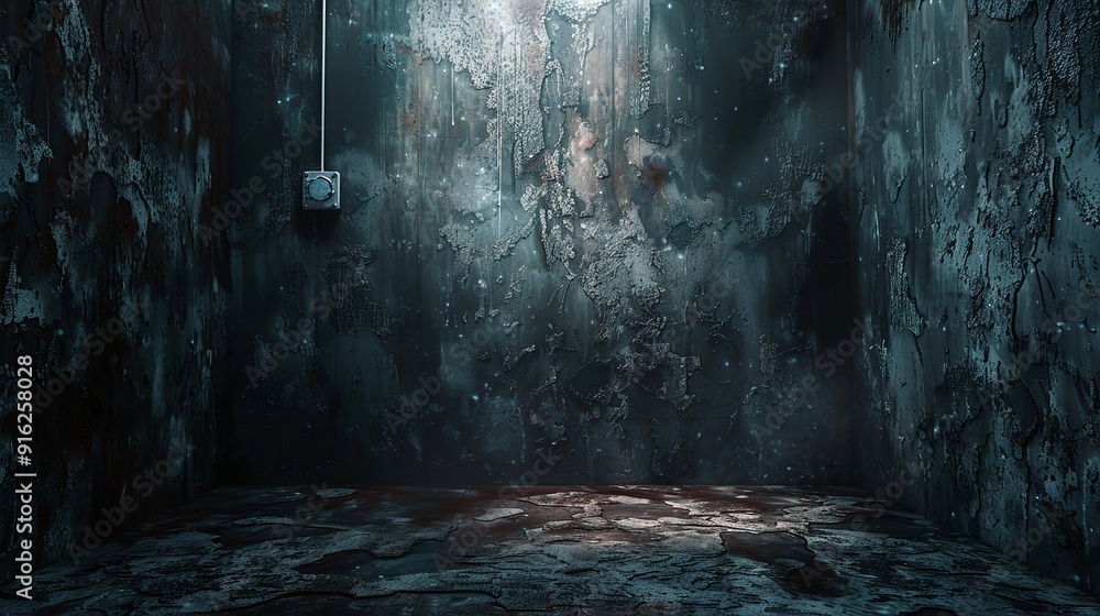 Fototapeta premium Terrifying Wall Backdrop with Horror Texture