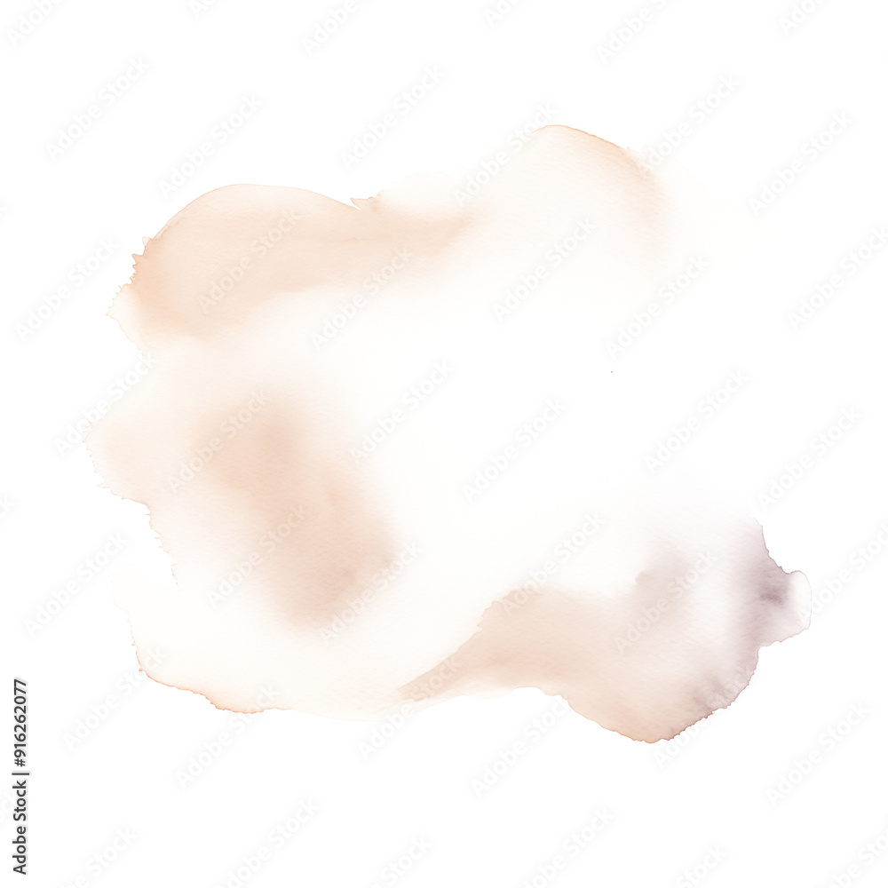 Fototapeta premium Ink splash of terracota color on a transparent background