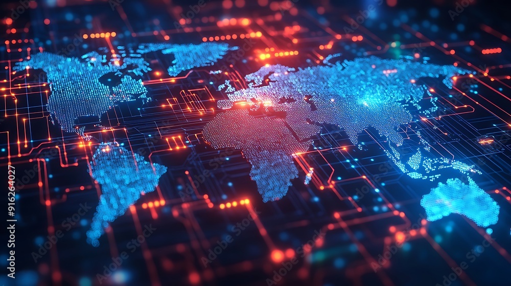 Global Connectivity and Digital Networks: A Stunning Visualization of ...