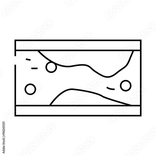 formation of cholesterol plaques in artery line icon vector. formation of cholesterol plaques in artery sign. isolated contour symbol black illustration