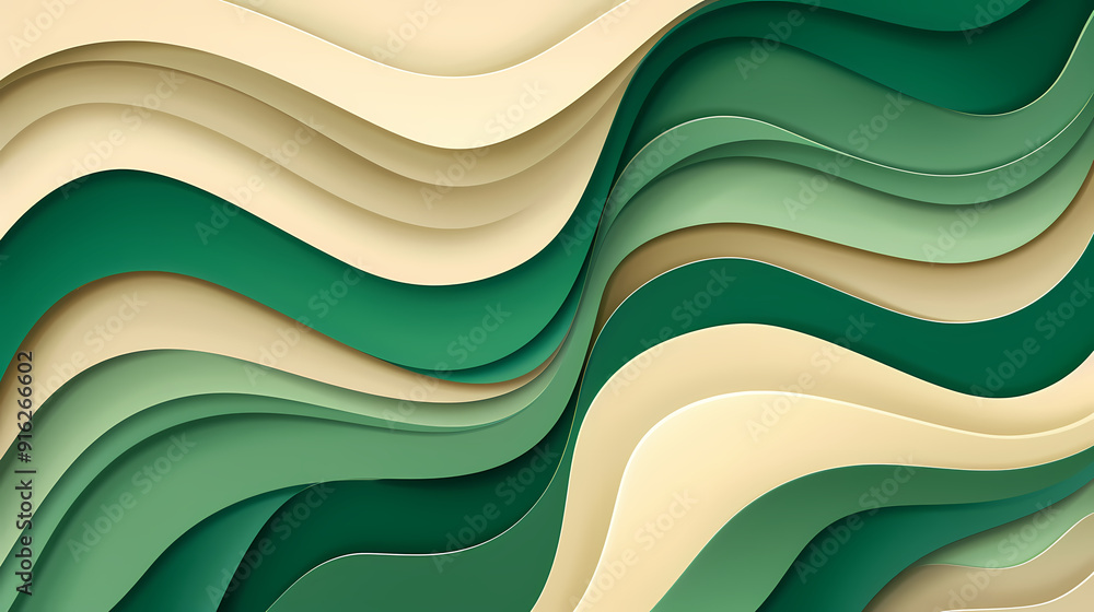 Green abstract geometric shapes Green abstract geometric shapes