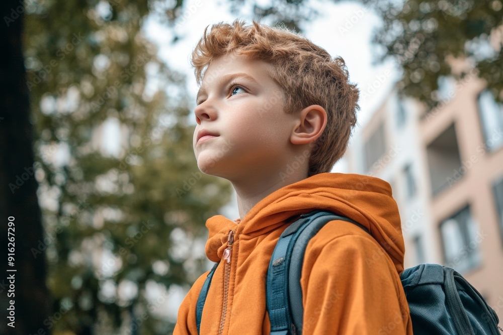 Little boy for back-to-school themes. School theme. Little boy for back-to-school themes. School theme.