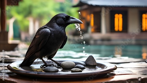 Drinking crow