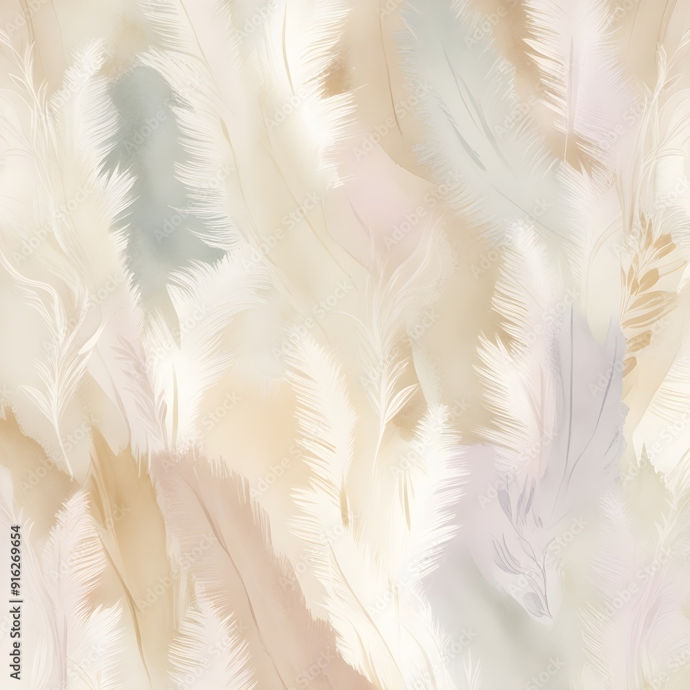 Fototapeta premium seamless feather pattern background