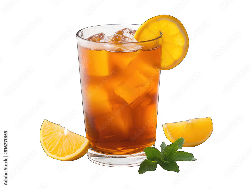 Iced tea delicious isolated on transparent background Iced tea delicious isolated on transparent background