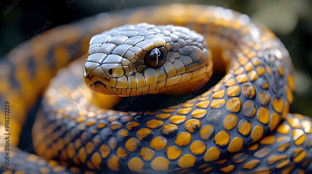 Snake Camouflaged in Its Natural Habitat Snake Camouflaged in Its Natural Habitat