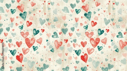 A vibrant array of hearts in various sizes and colors covers a light background, perfect for adding charm to any project