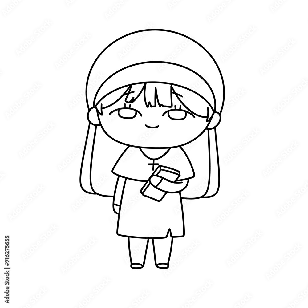A girl is holding a book and smiling A girl is holding a book and smiling