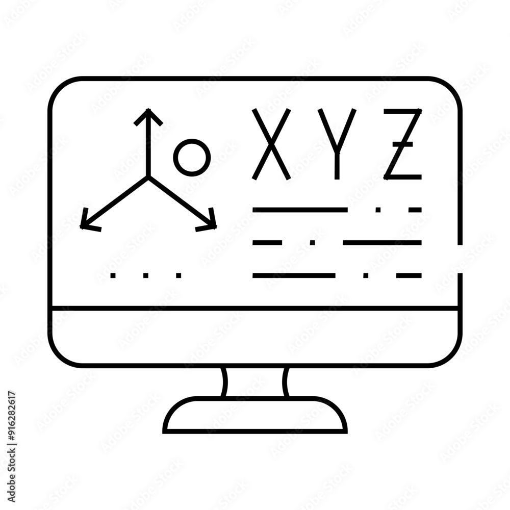 settings vr space line icon vector. settings vr space sign. isolated contour symbol black illustration settings vr space line icon vector. settings vr space sign. isolated contour symbol black illustration