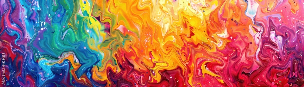 Abstract Swirling Colorful Paint Background. Abstract Swirling Colorful Paint Background.