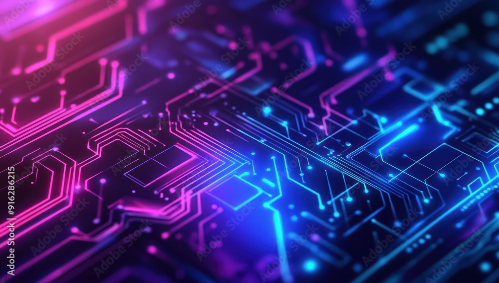 Neon Circuit Board Neon Circuit Board