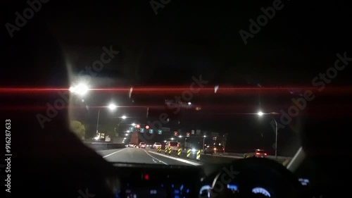 Night Driving in Sydney, New South Wales, Australia