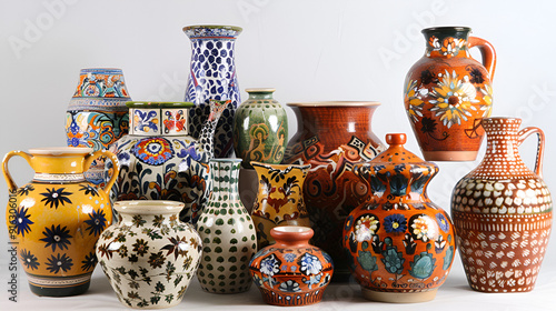 Photo Mexican pottery beautiful hand art, traditional culture