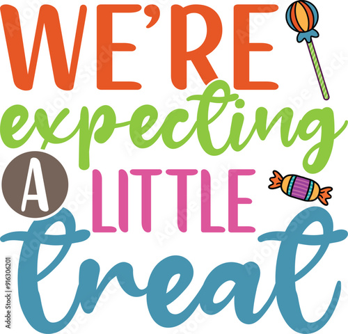 We’re expecting a little treat T-Shirt, Coquette Halloween, Halloween Quotes, 
Fall Design, Spooky Season, Pumpkin T-shirt, October T-shirt, Funny Halloween Shirts, Cut File For Cricut And Silhouette