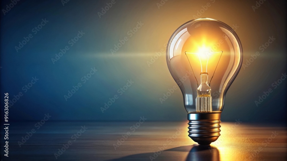 Glowing light bulb representing success, successful, achievement, innovation, idea, inspiration, concept Glowing light bulb representing success, successful, achievement, innovation, idea, inspiration, concept