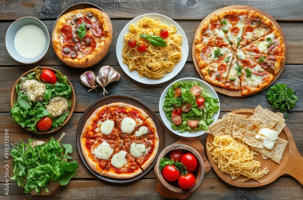Delicious Italian Food Spread Delicious Italian Food Spread