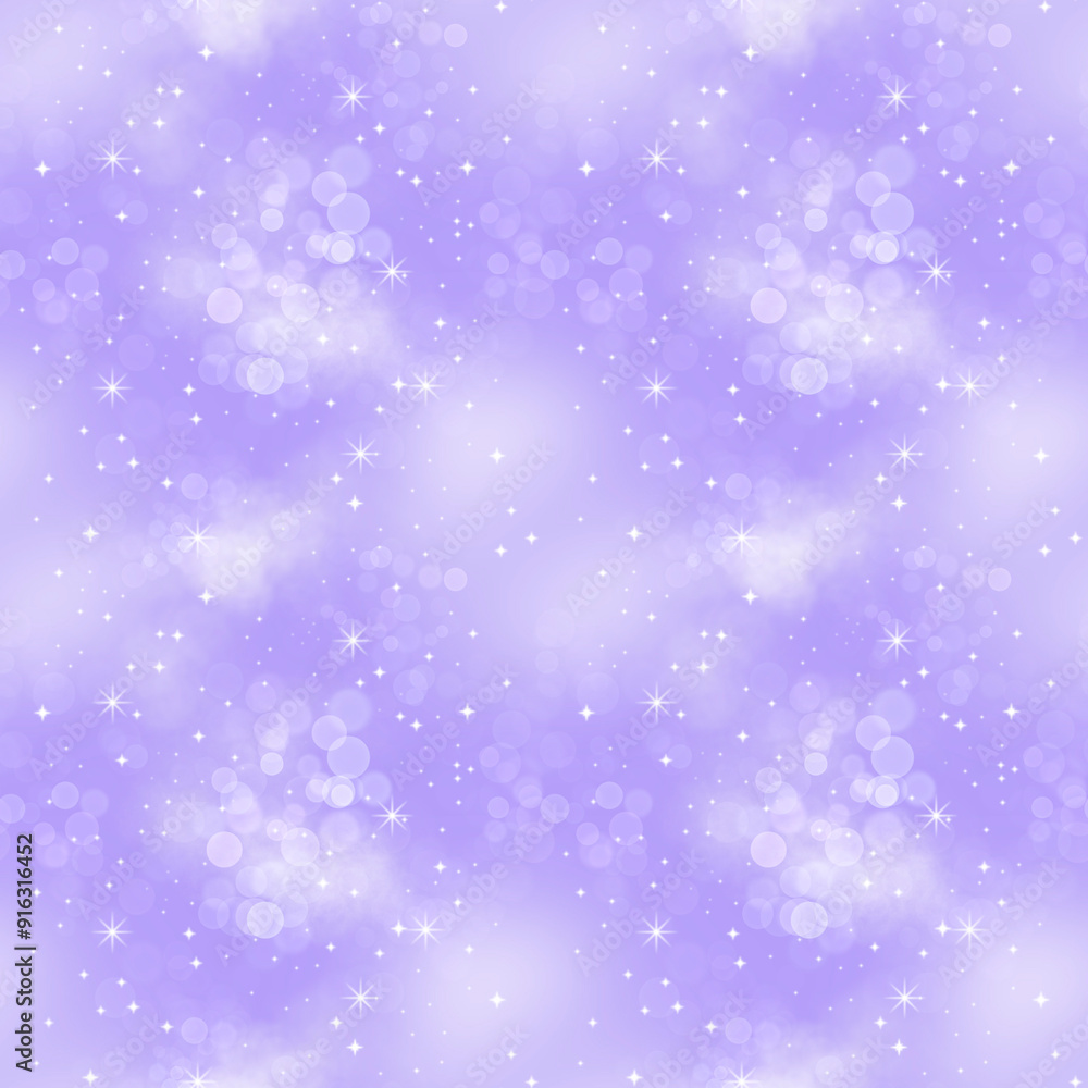 Obraz premium seamless pattern of glitter sky with cloud repeatable backdrop