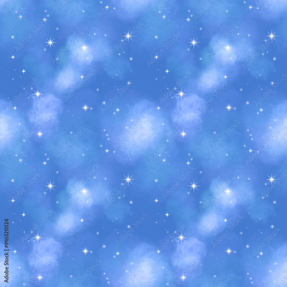 seamless pattern of glitter sky with cloud repeatable backdrop seamless pattern of glitter sky with cloud repeatable backdrop