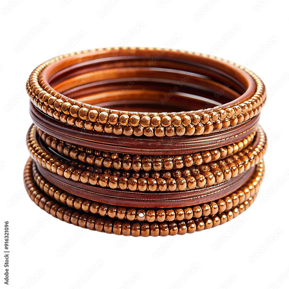 Brown bangles Isolated On Transparent Background Brown bangles Isolated On Transparent Background