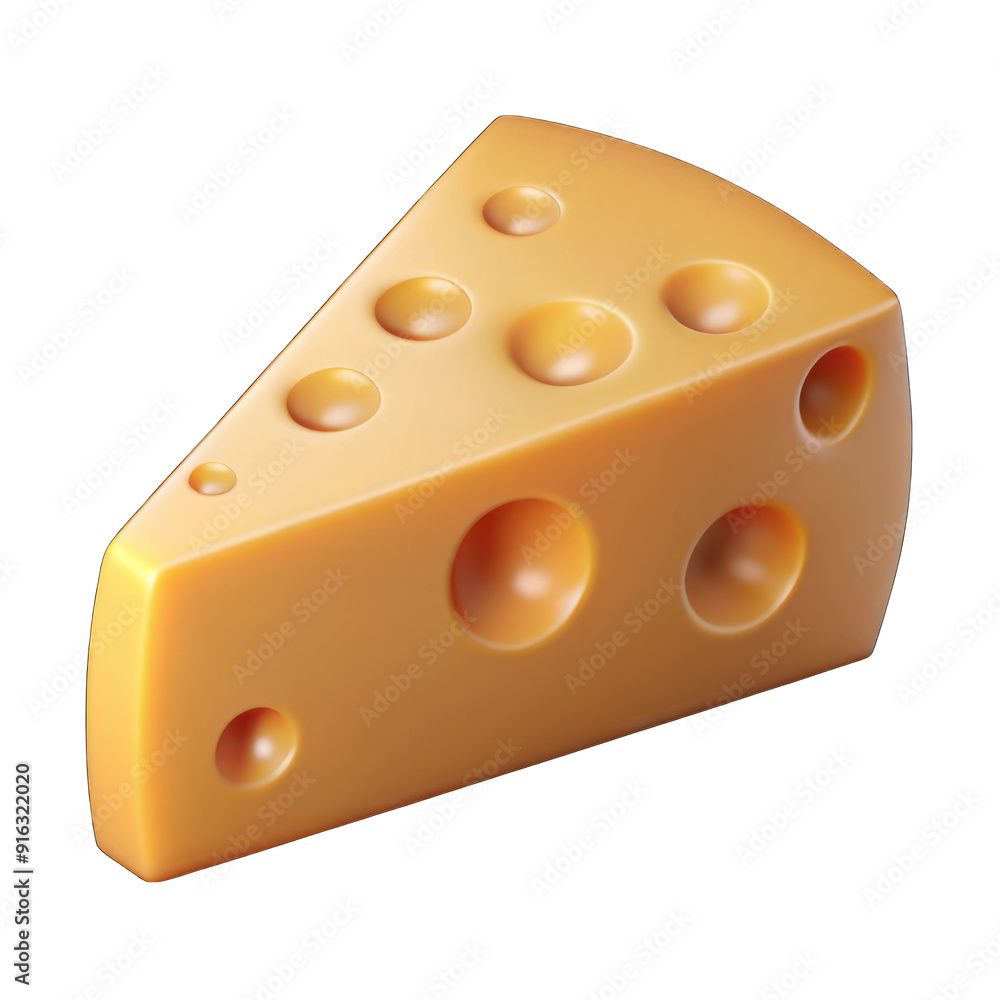 Cheese slice isolated on transparent background Cheese slice isolated on transparent background