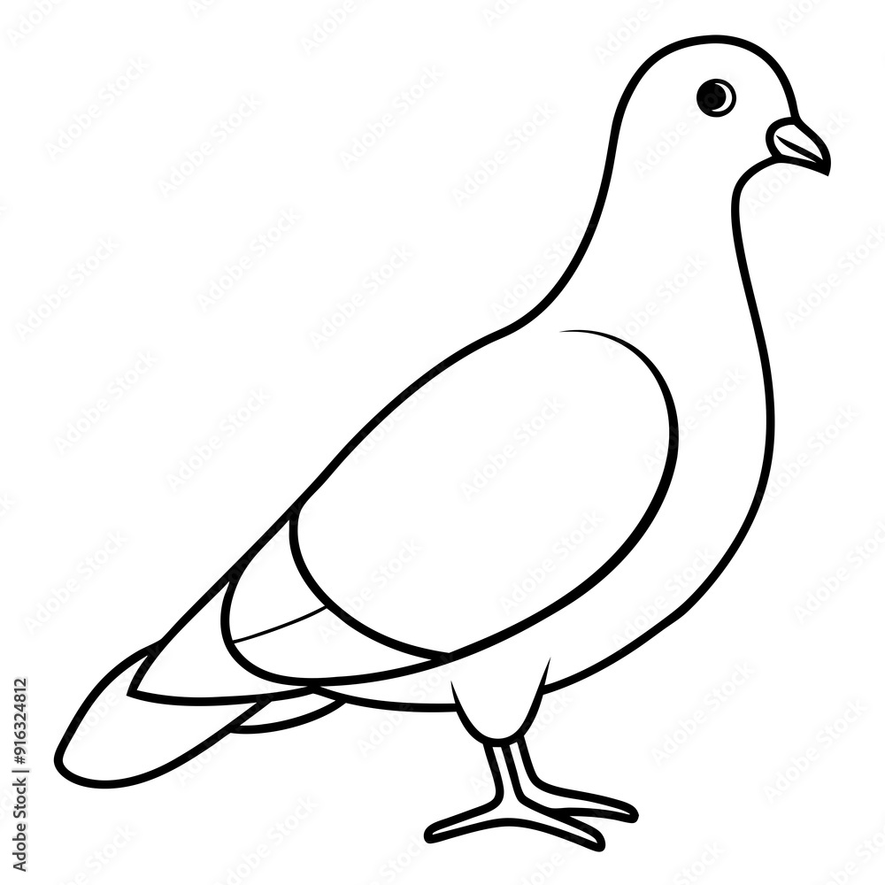 Obraz premium Dove of peace isolated on white background, dove vector illustration, bird on a branch vector art, dove silhouette, bird vector icon, bird on a branch line art, eps, dove on a branch cartoon