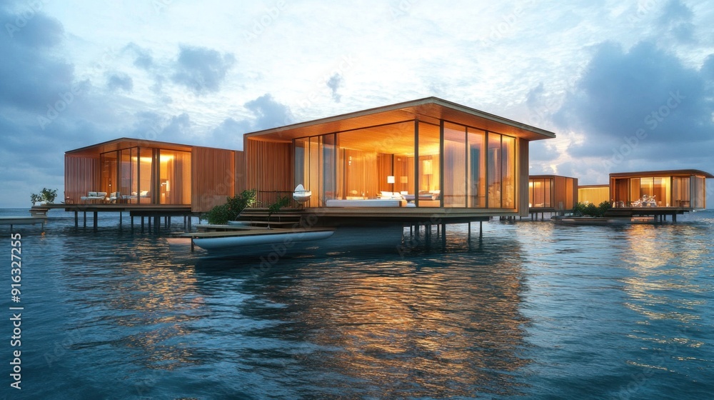 Bungalows built like gift boxes on the sea, similar to the Maldives, Christmas and Happy New Year. --ar 16:9 --v 6.1 Job ID: 0f2a0961-9d1f-4d86-8358-e1d1c32e88a5 Bungalows built like gift boxes on the sea, similar to the Maldives, Christmas and Happy New Year. --ar 16:9 --v 6.1 Job ID: 0f2a0961-9d1f-4d86-8358-e1d1c32e88a5