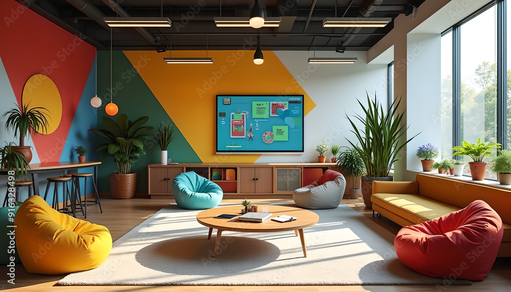Fototapeta premium modern room for video conference