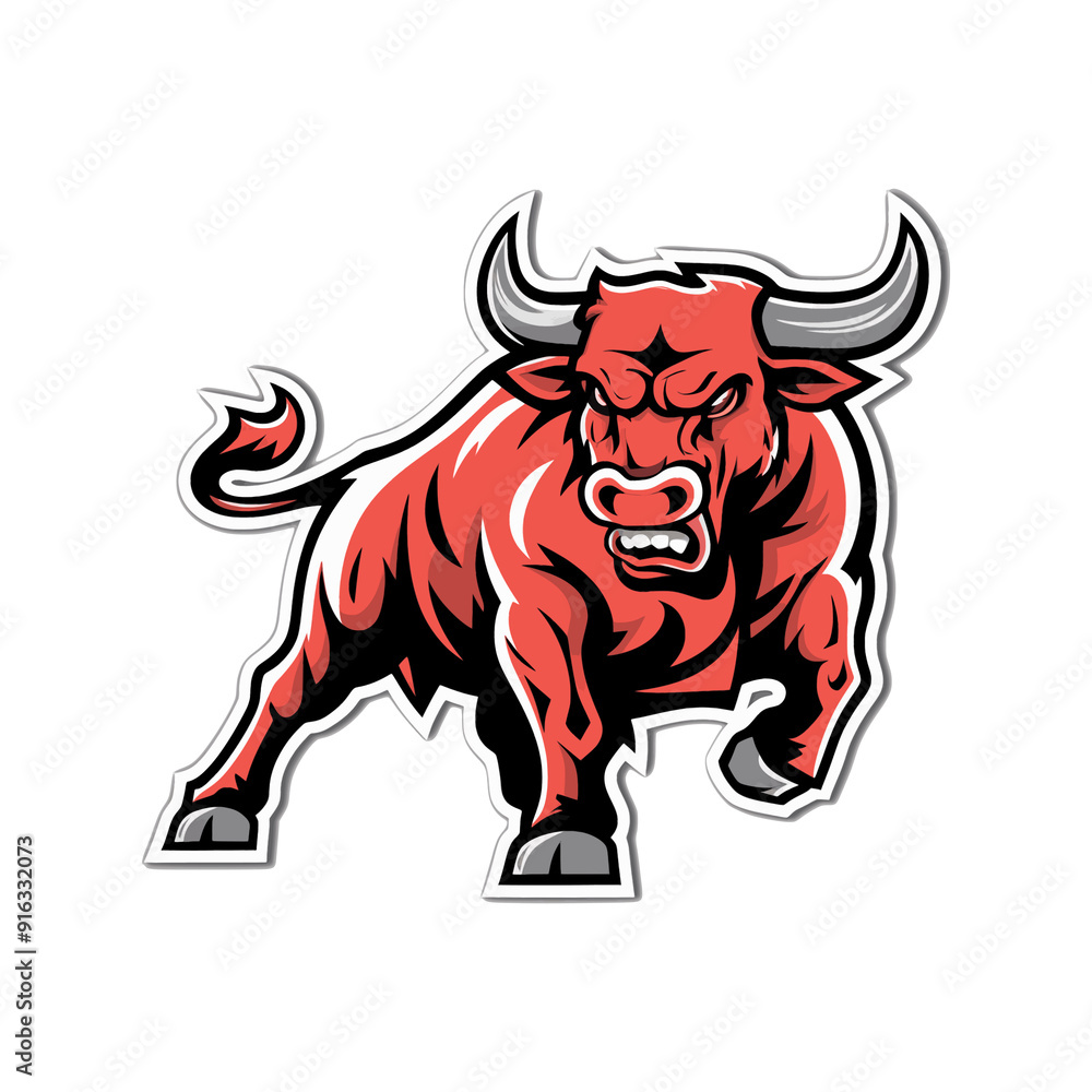 bull wild illustration design logo bull wild illustration design logo