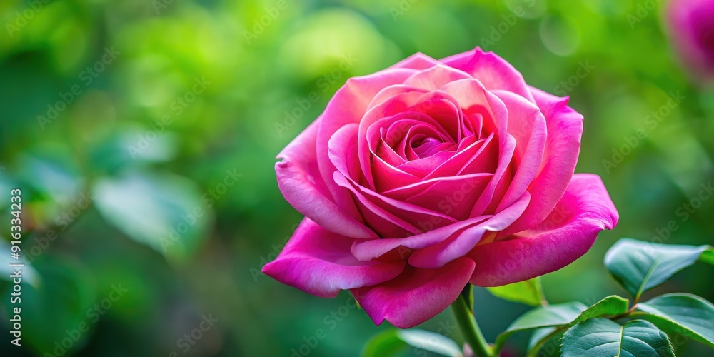 Vibrant pink rose in full bloom, rose, flower, pink, vibrant, blooming, petals, nature, plant, garden, beauty, delicate Vibrant pink rose in full bloom, rose, flower, pink, vibrant, blooming, petals, nature, plant, garden, beauty, delicate