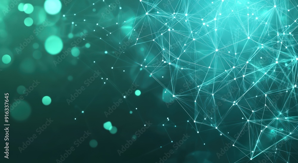 Abstract Turquoise Network Abstract Turquoise Network