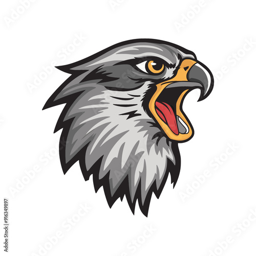 Wallpaper Mural eagle head illustration logo icon Torontodigital.ca