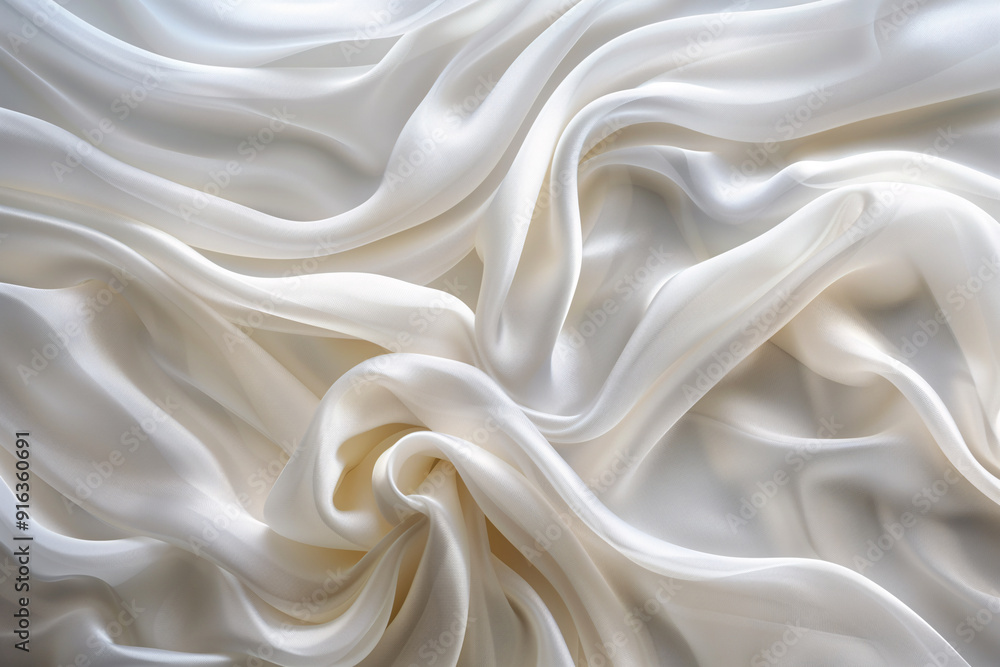 Flowing white silk waves creating an ethereal and dreamy abstract wallpaper, soft lighting accentuating the texture of the fabric Flowing white silk waves creating an ethereal and dreamy abstract wallpaper, soft lighting accentuating the texture of the fabric