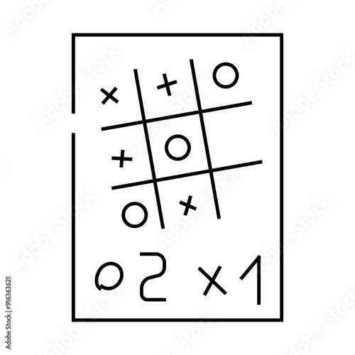 game for relax line icon vector. game for relax sign. isolated contour symbol black illustration