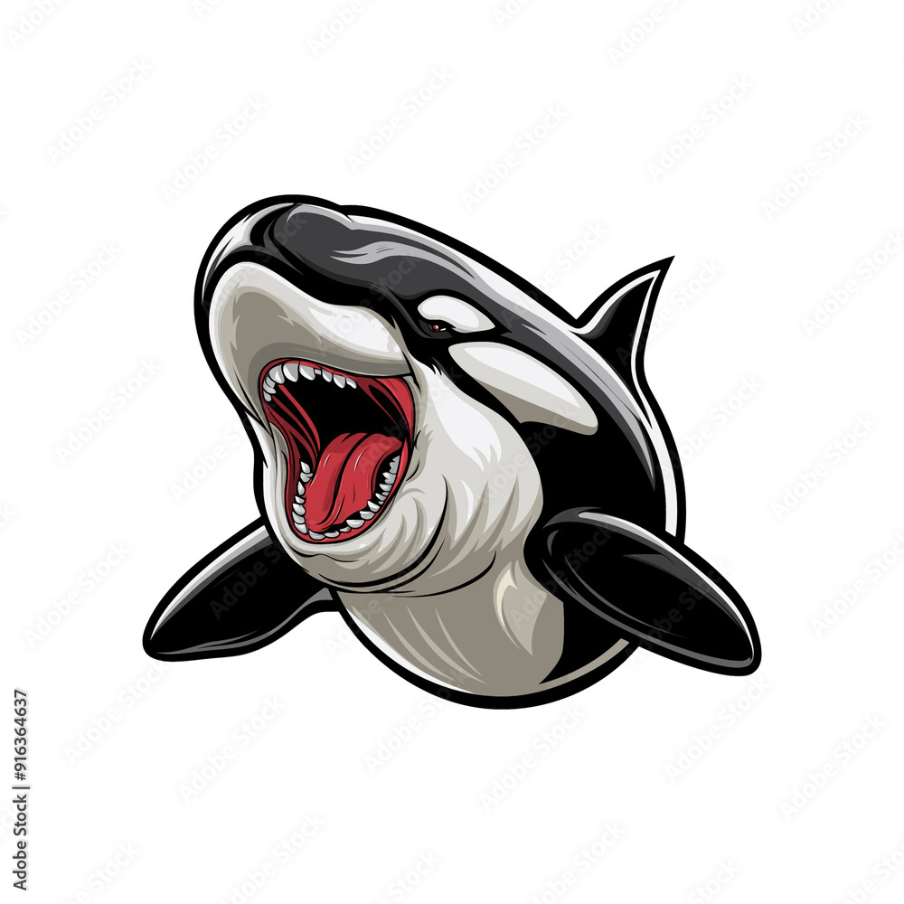 orca whale design illustration logo orca whale design illustration logo